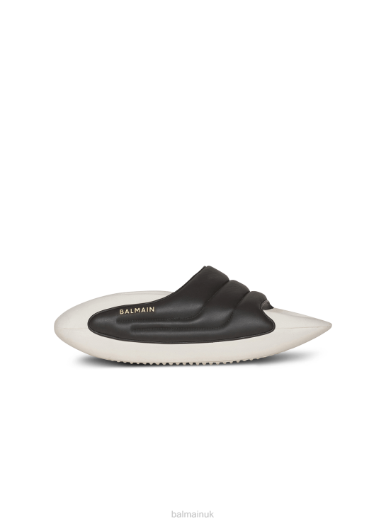 Footwear D00221139 Multicolor Balmain Men B-It Quilted Leather Mules