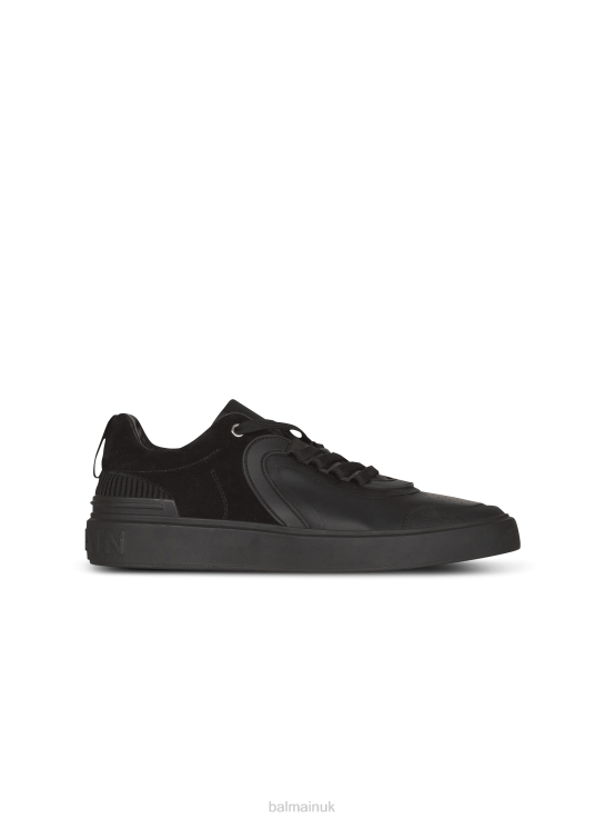 Footwear D00221144 Black Balmain Men Leather And Suede B-Skate Sneakers