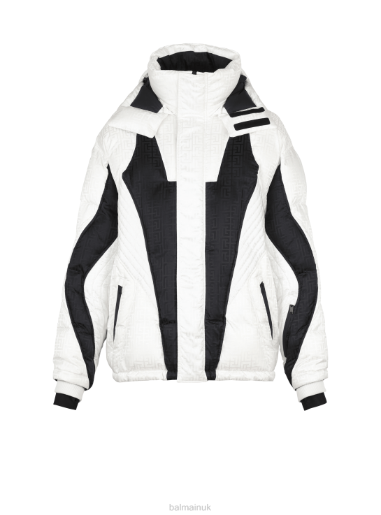 Clothing D00221039 White Balmain x Rossignol Men Monogram Ski Coat