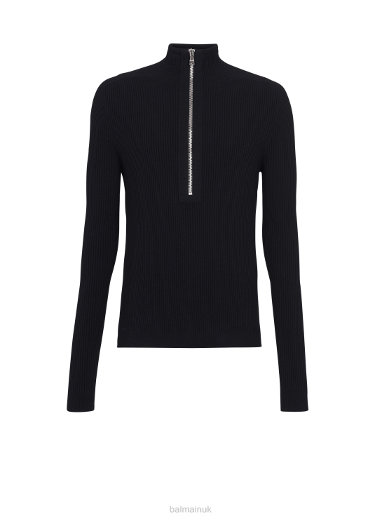 Clothing D0022986 Black Balmain Men Wool Jumper