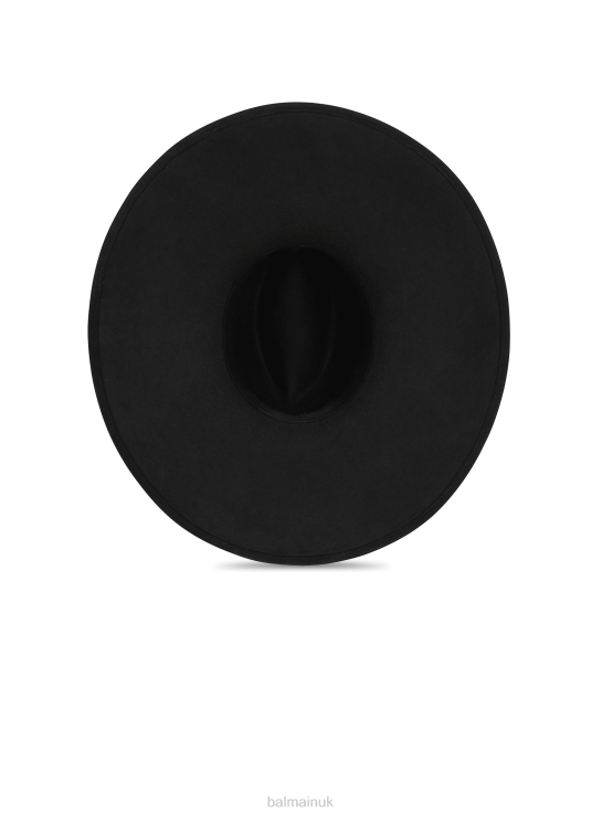 Accessories D0022780 Black Balmain Women Felt Hat