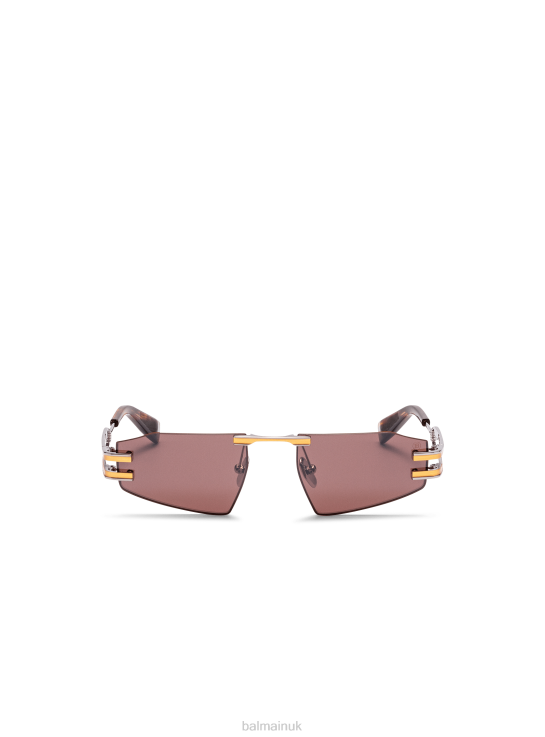 Accessories D0022708 Brown Balmain Women Fixe Ii Sunglasses