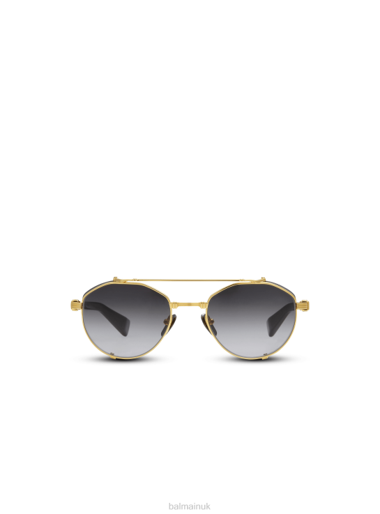 Accessories D0022722 Gold Balmain Women Brigade Iv Sunglasses