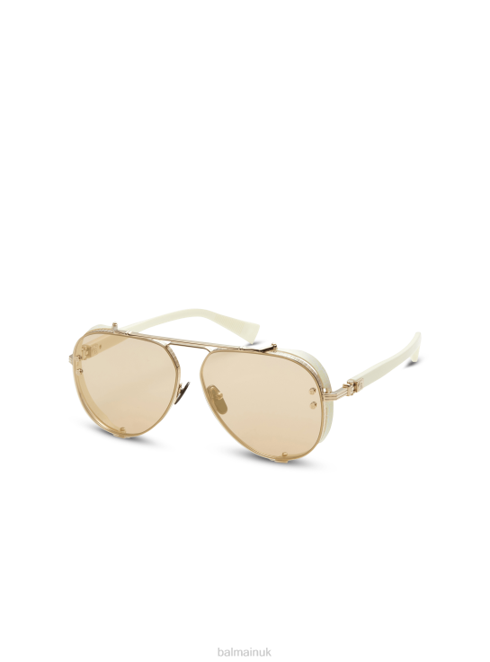 Accessories D0022726 White Balmain Women Captaine Sunglasses