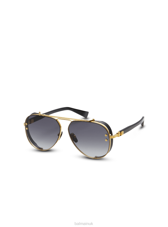 Accessories D0022731 Gold Balmain Women Captaine Sunglasses