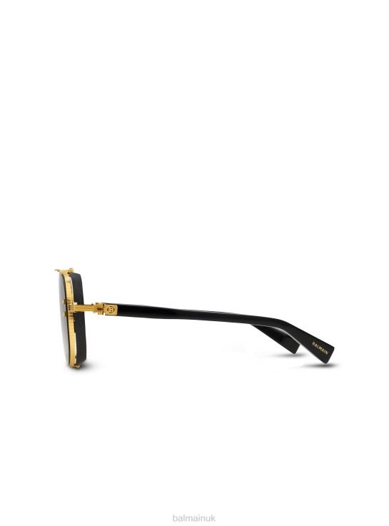 Accessories D0022731 Gold Balmain Women Captaine Sunglasses