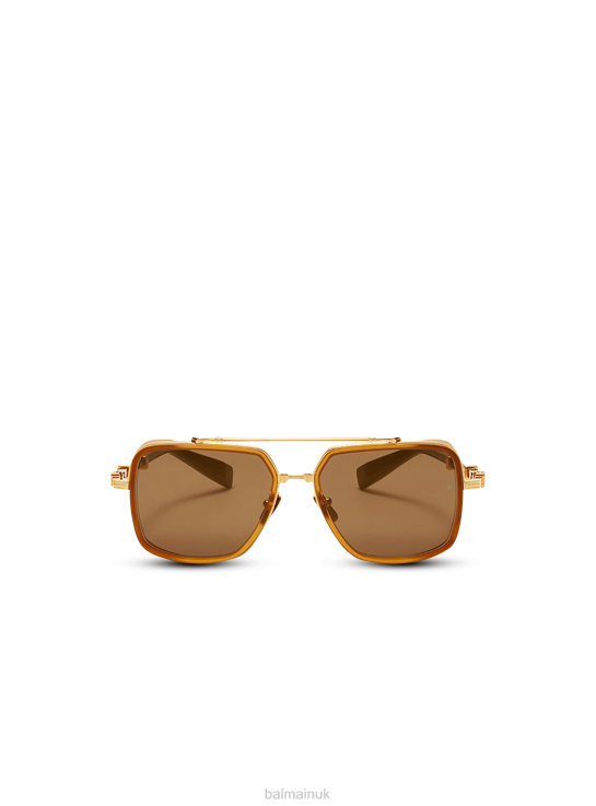 Accessories D0022732 Gold Balmain Women Officier Sunglasses