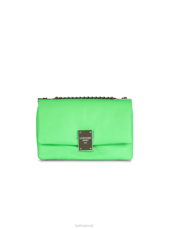 Accessories D0022538 Green Balmain Women Small-Sized Faux Leather 1945 Soft Bag