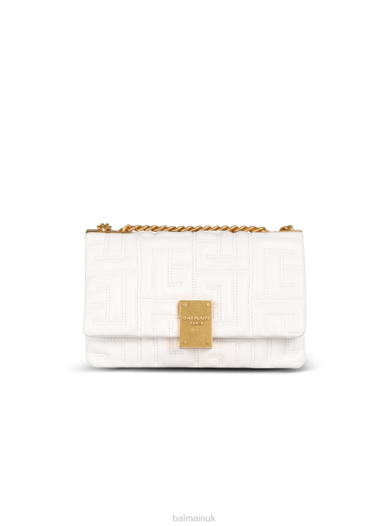 Accessories D0022539 Pink Balmain Women Small 1945 Soft Bag In Quilted Leather