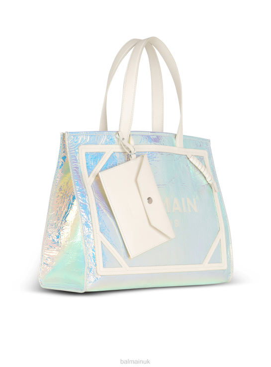 Accessories D0022567 Multicolor Balmain Women B-Army Iridescent Leather Shopping Bag
