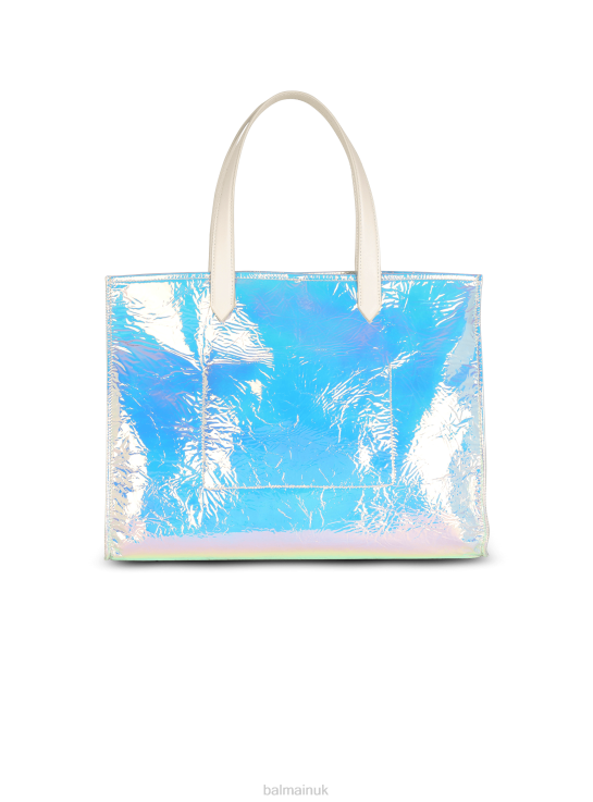 Accessories D0022567 Multicolor Balmain Women B-Army Iridescent Leather Shopping Bag