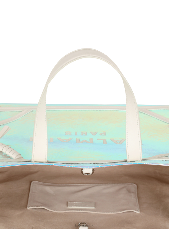 Accessories D0022567 Multicolor Balmain Women B-Army Iridescent Leather Shopping Bag