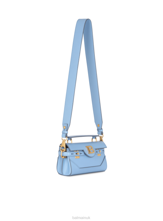 Accessories D0022454 Blue Balmain Women Smooth Leather B-Buzz 19 Bag