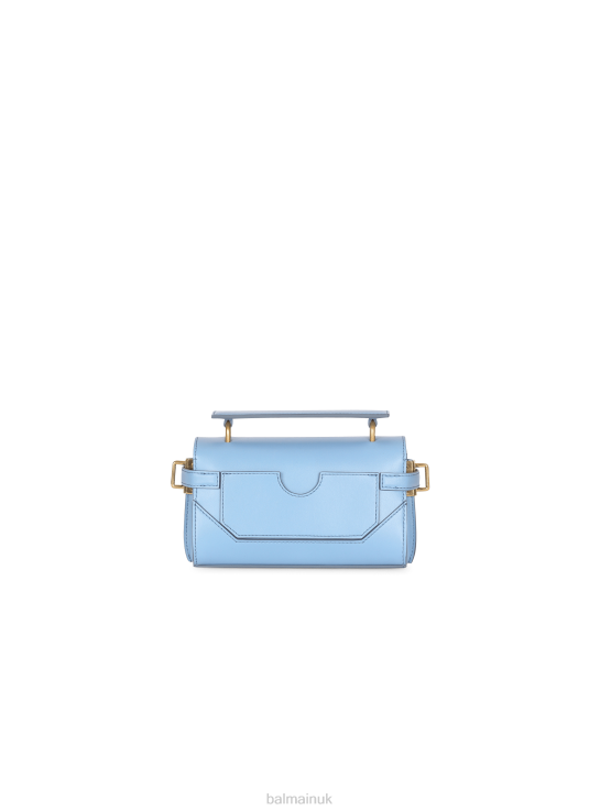 Accessories D0022454 Blue Balmain Women Smooth Leather B-Buzz 19 Bag
