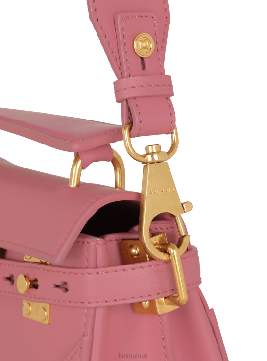 Accessories D0022459 Pink Balmain Women Smooth Leather B-Buzz 19 Bag