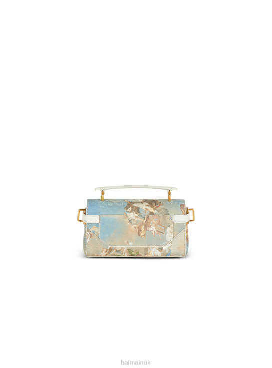 Accessories D0022460 Multicolor Balmain Women B-Buzz 19 Bag In Sky Print Canvas With Leather Details