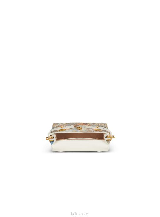 Accessories D0022460 Multicolor Balmain Women B-Buzz 19 Bag In Sky Print Canvas With Leather Details