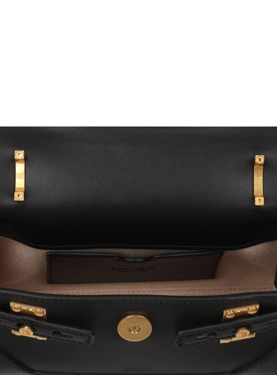 Accessories D0022462 Black Balmain Women Smooth Leather B-Buzz 19 Bag