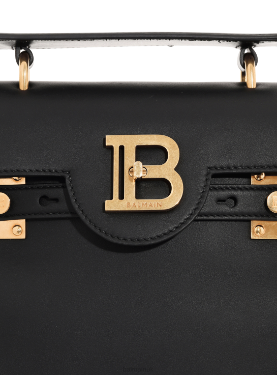 Accessories D0022486 Black Balmain Women Leather B-Buzz 23 Bag