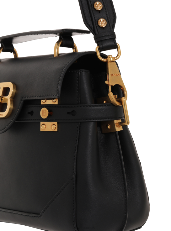 Accessories D0022486 Black Balmain Women Leather B-Buzz 23 Bag