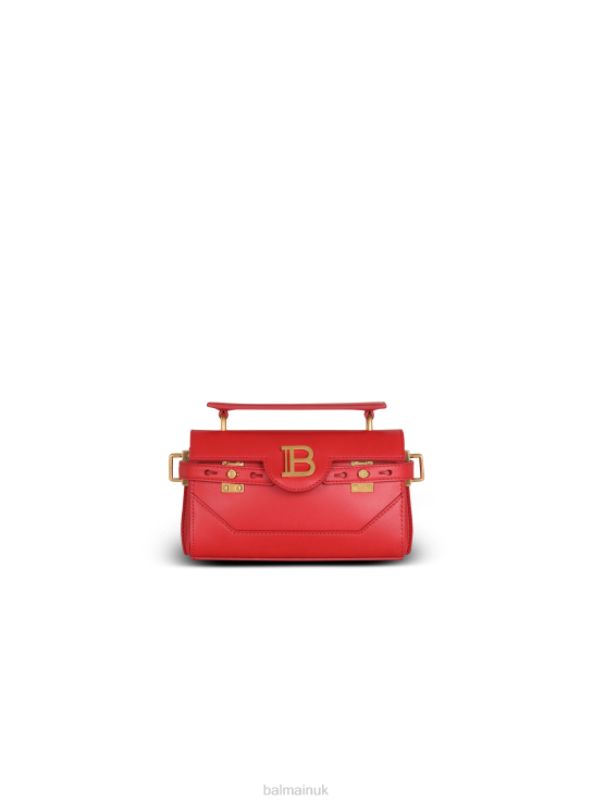 Accessories D0022491 Red Balmain Women Smooth Leather B-Buzz 19 Bag