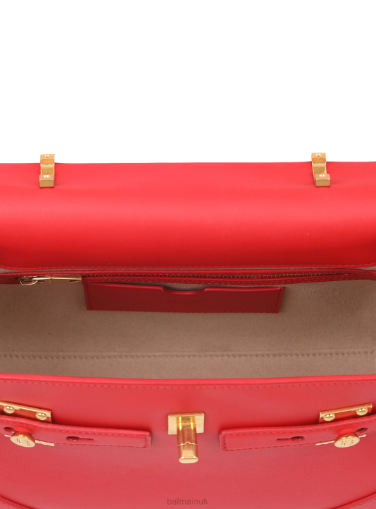 Accessories D0022493 Red Balmain Women Smooth Leather B-Buzz 23 Bag