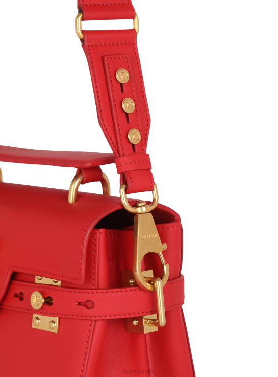 Accessories D0022493 Red Balmain Women Smooth Leather B-Buzz 23 Bag