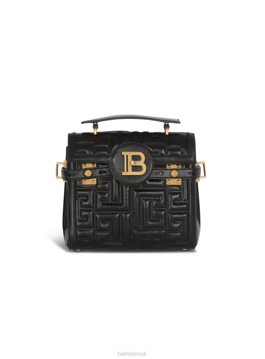Accessories D0022501 Black Balmain Women B-Buzz 23 Quilted Leather Bag