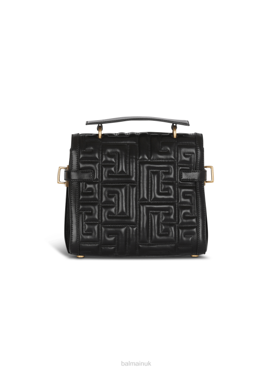Accessories D0022501 Black Balmain Women B-Buzz 23 Quilted Leather Bag