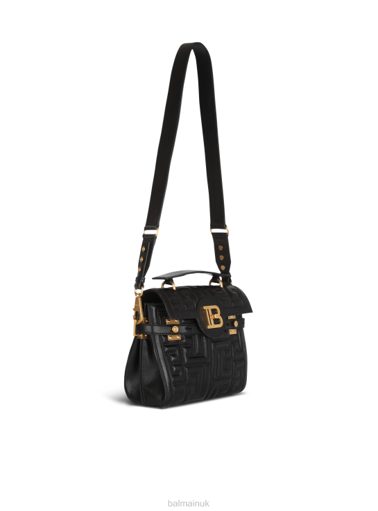 Accessories D0022501 Black Balmain Women B-Buzz 23 Quilted Leather Bag