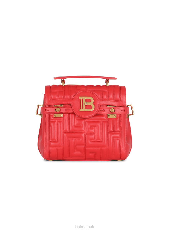 Accessories D0022503 Red Balmain Women Quilted Leather B-Buzz 23 Bag