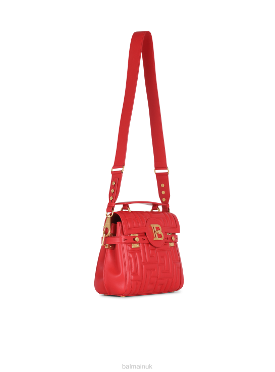 Accessories D0022503 Red Balmain Women Quilted Leather B-Buzz 23 Bag