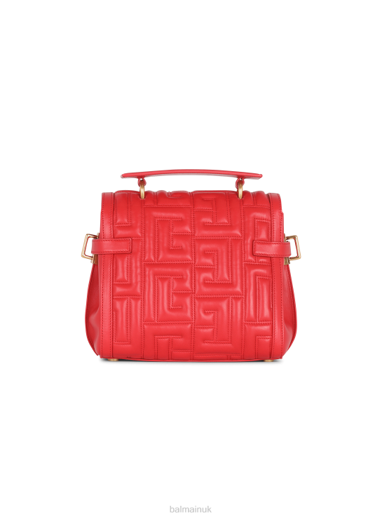 Accessories D0022503 Red Balmain Women Quilted Leather B-Buzz 23 Bag