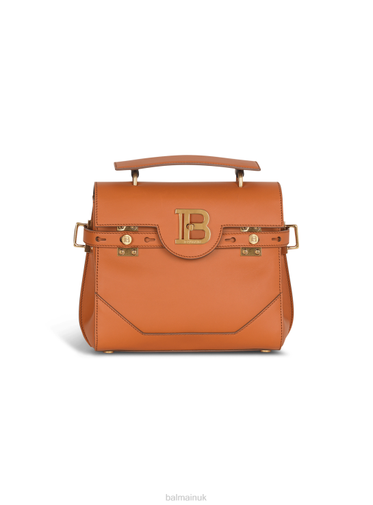Accessories D0022513 Brown Balmain Women Quilted Leather B-Buzz 23 Bag