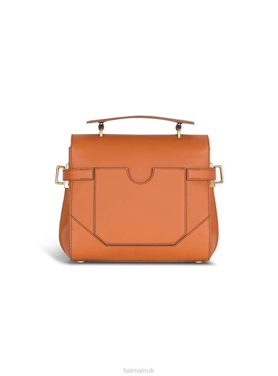 Accessories D0022513 Brown Balmain Women Quilted Leather B-Buzz 23 Bag