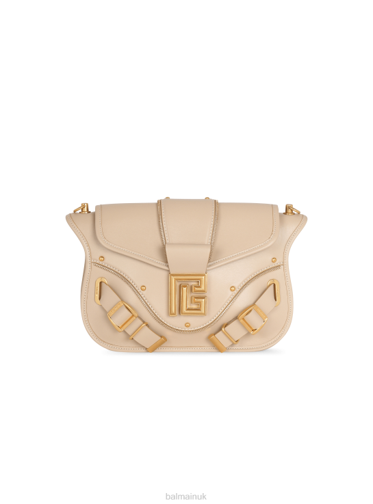 Accessories D0022434 Beige Balmain Women Blaze Smooth Leather Bag