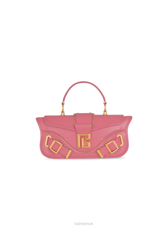 Accessories D0022436 Pink Balmain Women Blaze Clutch Bag In Smooth Leather