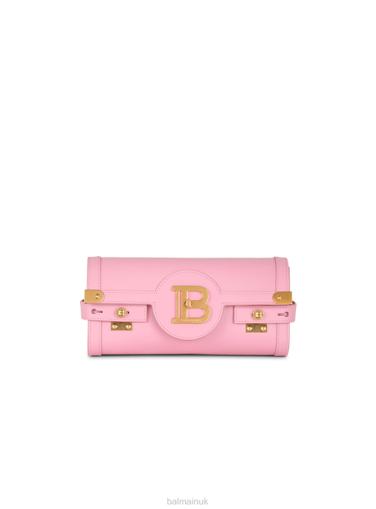 Accessories D0022512 Pink Balmain Women Smooth Leather B-Buzz 23 Clutch Bag