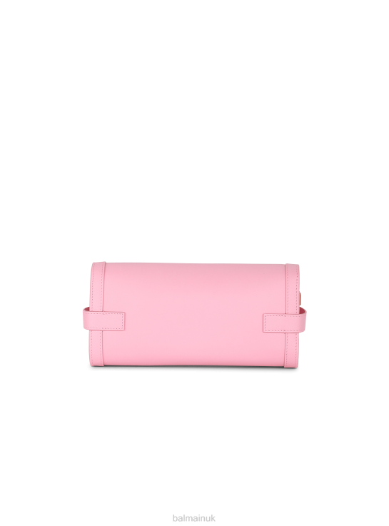 Accessories D0022512 Pink Balmain Women Smooth Leather B-Buzz 23 Clutch Bag