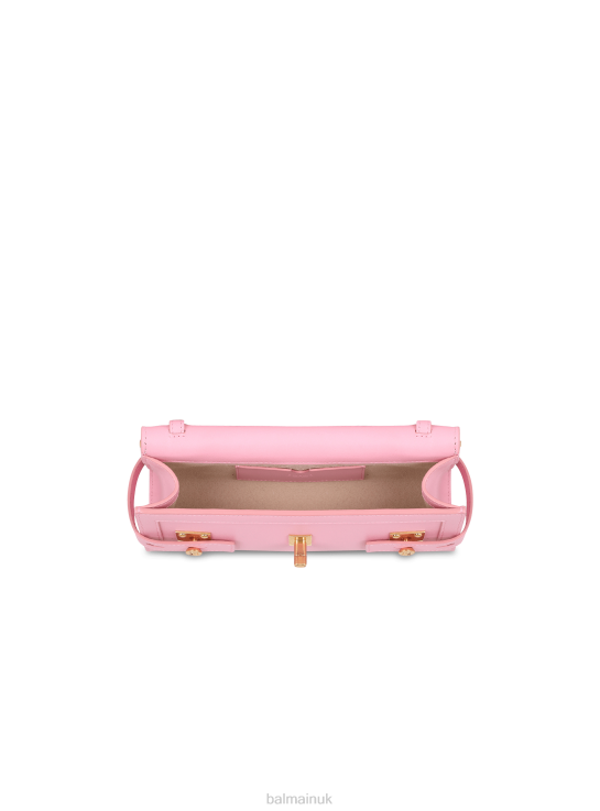 Accessories D0022512 Pink Balmain Women Smooth Leather B-Buzz 23 Clutch Bag