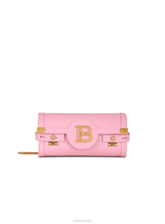 Accessories D0022512 Pink Balmain Women Smooth Leather B-Buzz 23 Clutch Bag
