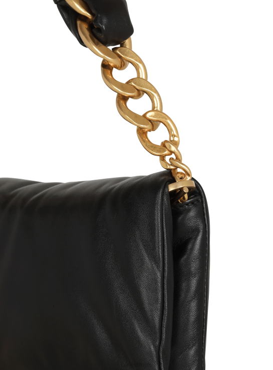Accessories D0022526 Black Balmain Women 1945 Soft Clutch Bag In Smooth Leather