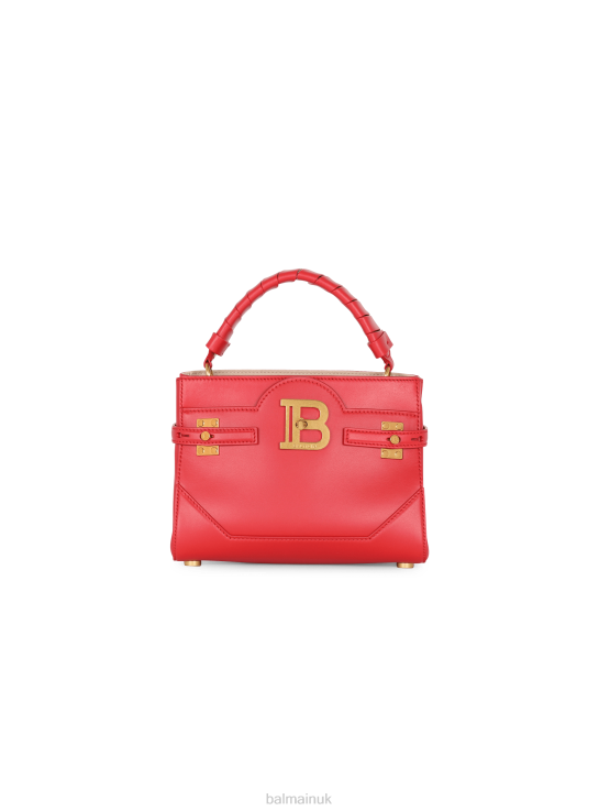 Accessories D0022472 Red Balmain Women B-Buzz 22 Top Handle Leather Bag