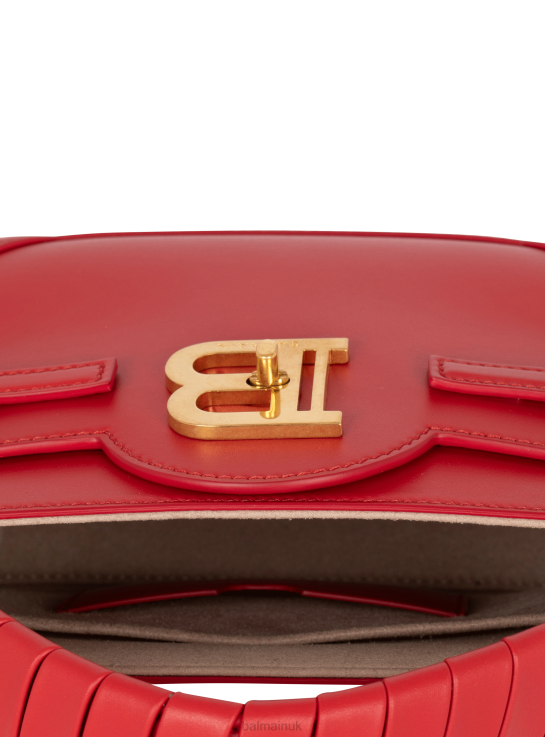 Accessories D0022472 Red Balmain Women B-Buzz 22 Top Handle Leather Bag
