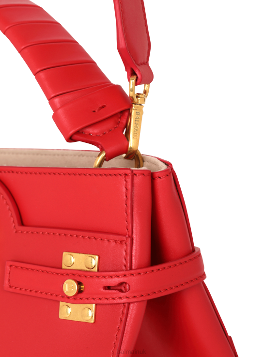Accessories D0022472 Red Balmain Women B-Buzz 22 Top Handle Leather Bag