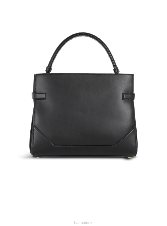 Accessories D0022475 Black Balmain Women Leather B-Buzz Top Handle Bag