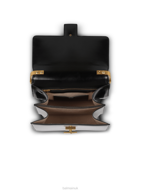 Accessories D0022586 Black Balmain Women Smooth Leather Ely Bag