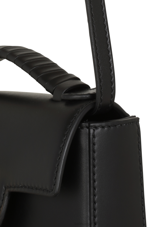 Accessories D0022467 Black Balmain Women Smooth Leather B-Buzz Mini Bag