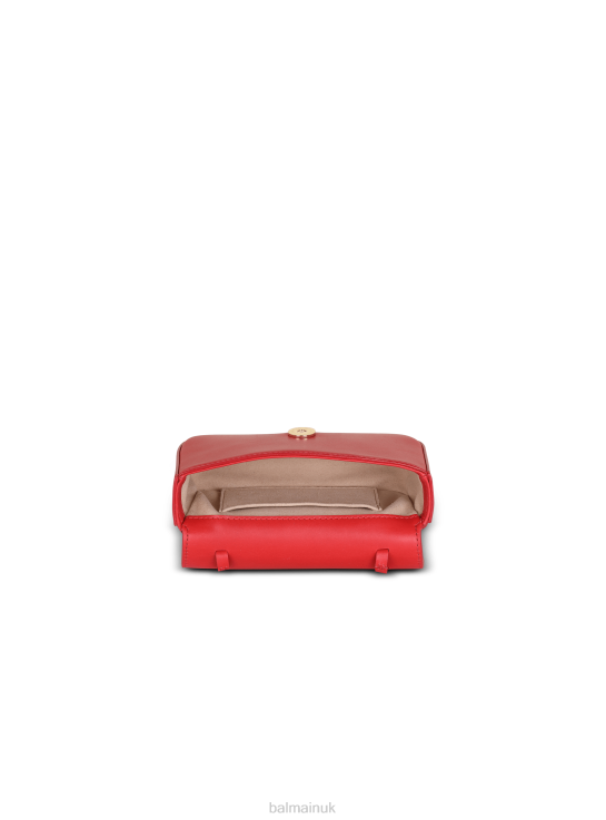Accessories D0022469 Red Balmain Women Smooth Leather B-Buzz Mini Bag