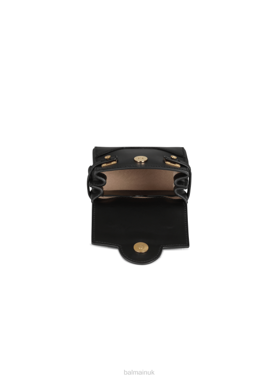 Accessories D0022500 Black Balmain Women Leather B-Buzz Mini Bag
